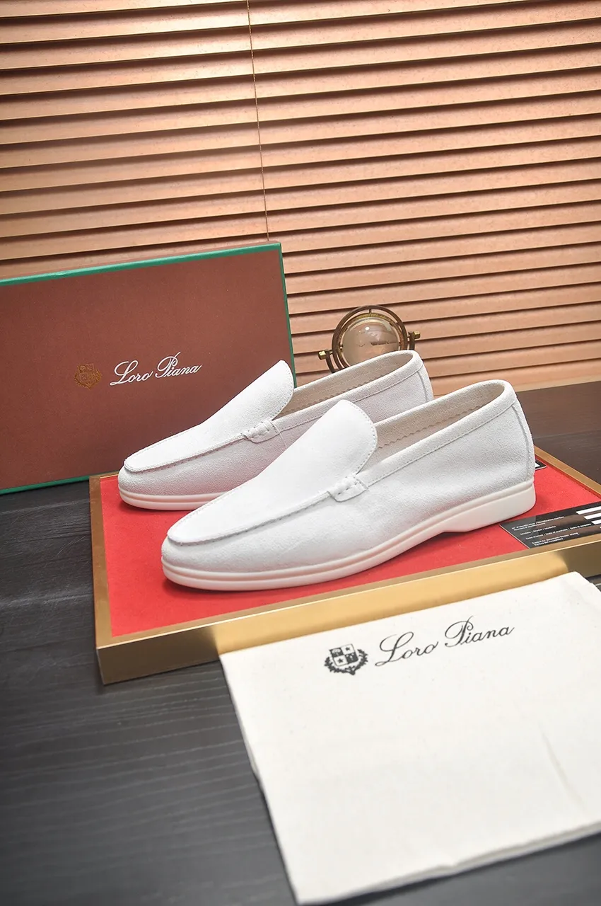 Men's shoes 💰400💶[𝐥𝐨𝐫𝐨 𝐏𝐢𝐚𝐧𝐚] [Couple model] High-end quality, affordable price, LP classic loafers, Italian treasure brand, the only brand that can match Hermès! Only after wearing it do we know that we can’t live up to our feet. Women’s code: 35-40 (customized sizes 34, 41, 42 are non-returnable) Men’s code: 38-44 (customized 45, 46, 47, 48 are non-refundable) Fabric: Customized imported cashmere Lining: Customized imported fetal cowhide Foot: Imported benzene-dyed calfskin Outsole: Exclusive original glass rubber outsole